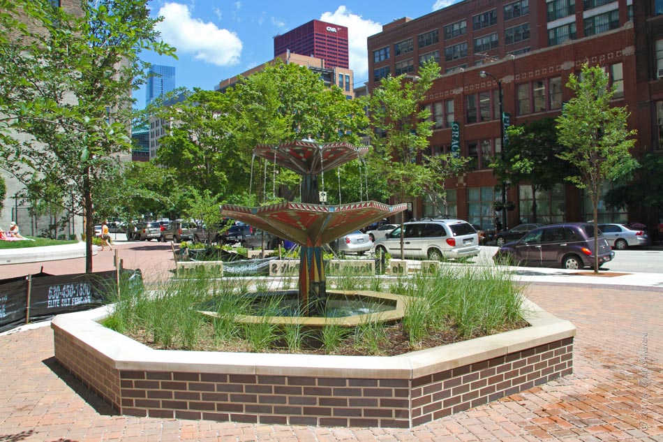 Printers Row Fountain